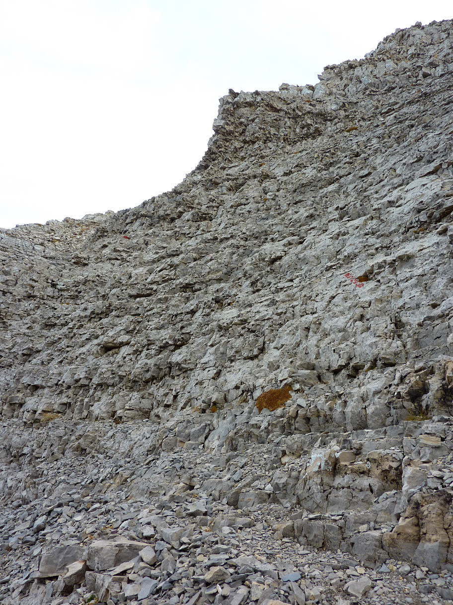 Gradins sous le Col de l'Obiou