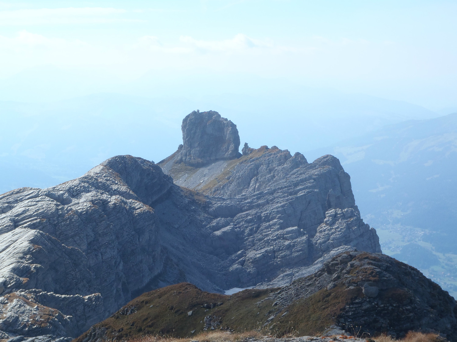 vue sur la sautet et aiguille rouge