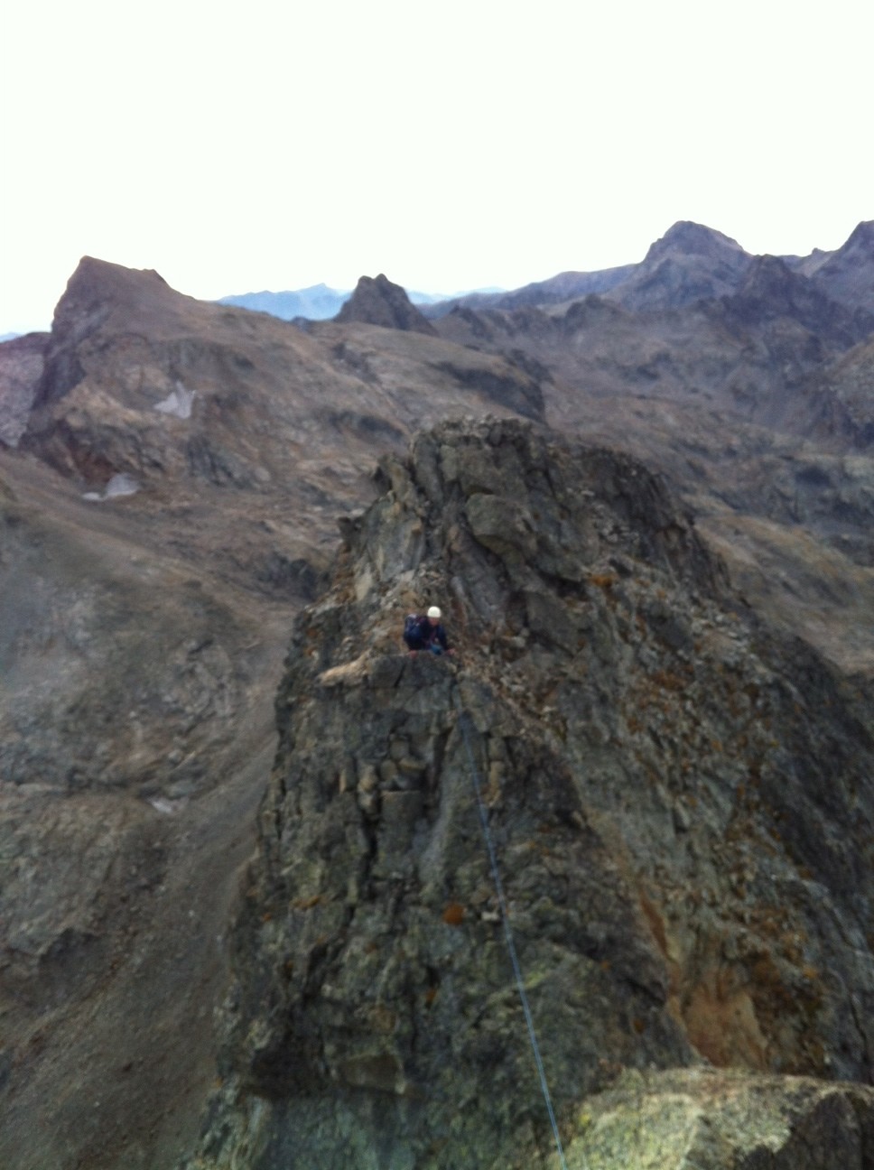 Sylvain sur le fil de l'arête