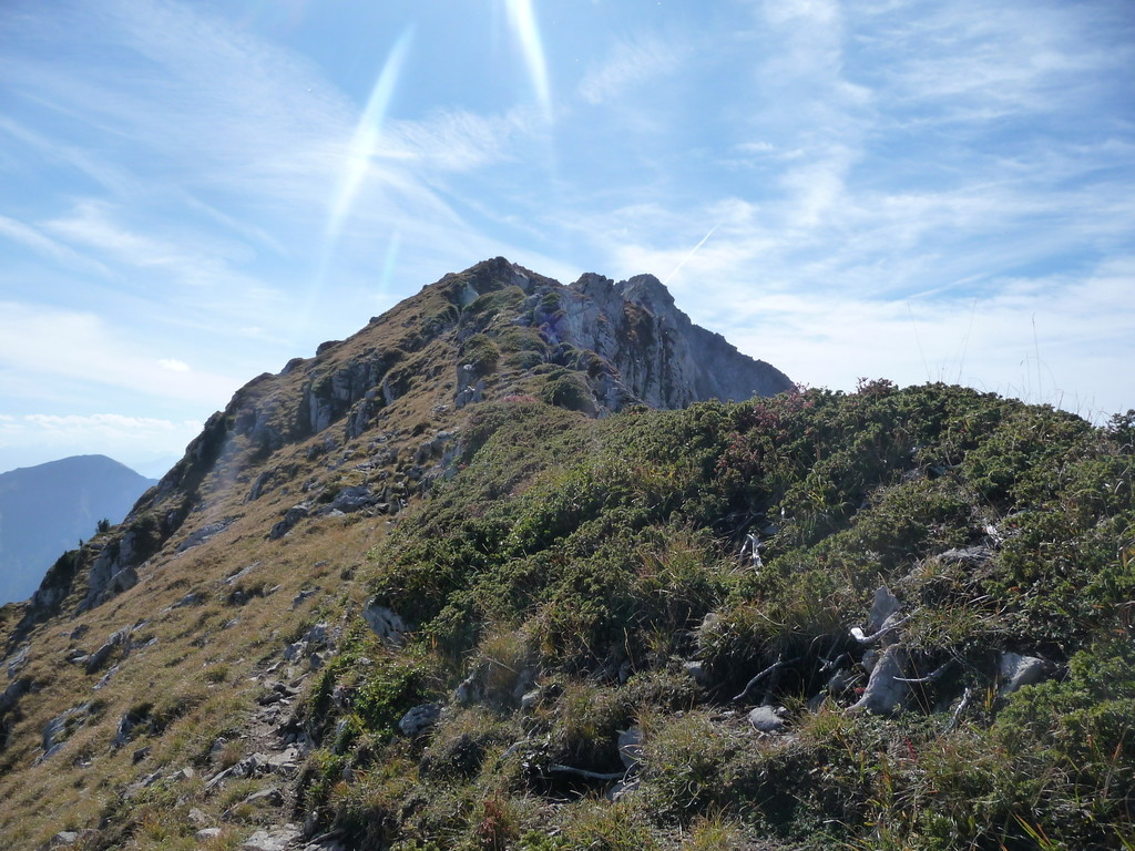 quelques part sur l'arête, quand ça marche sans grimper