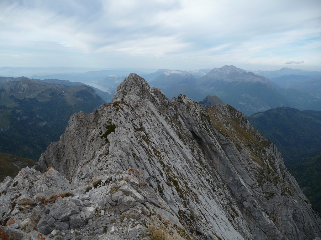 du sommet vue sur l'arête nord