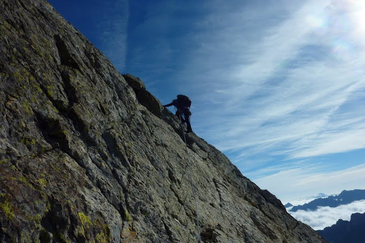 Cécile sur la crête