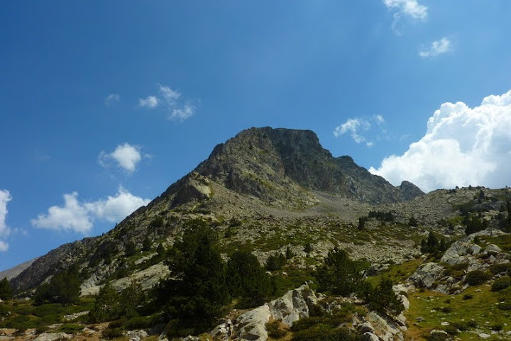 Puig Rodo, arête W à gauche