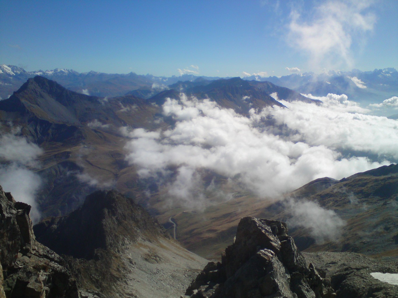 Depuis le grand pic de la lauzière (savoie)