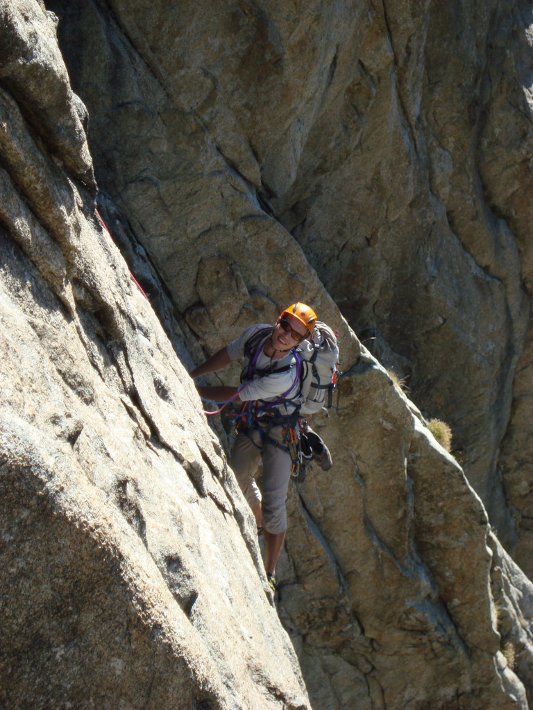 sortie du crux de la voie
