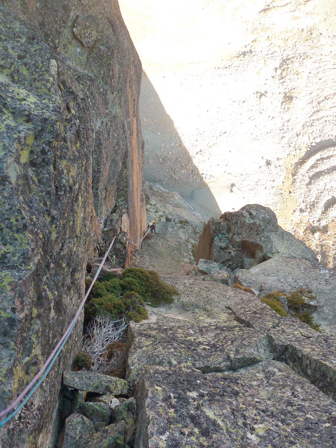Tifred dans la longueur en 6c