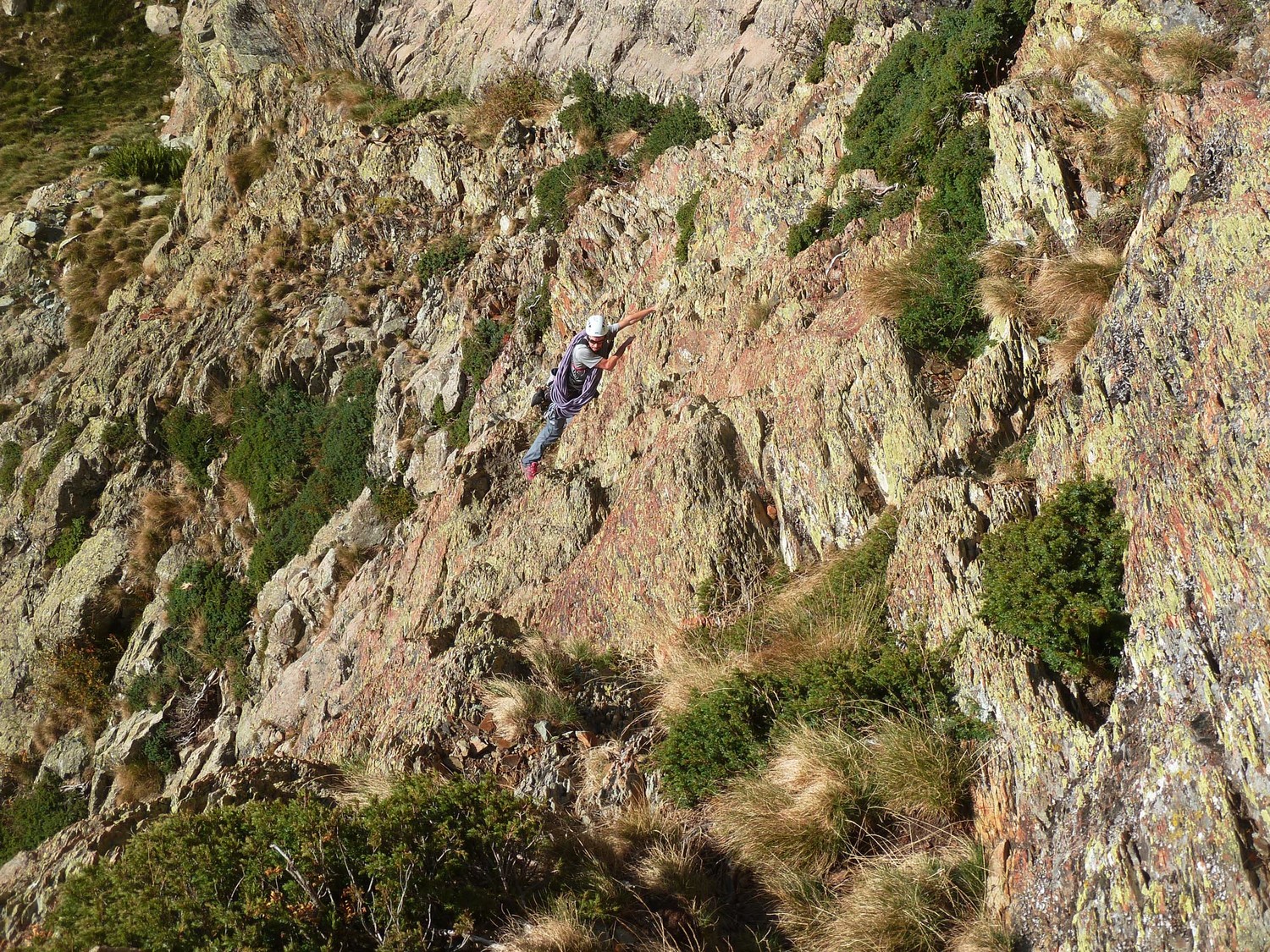 Tifred dans le passage à la con de la vire Pombie
