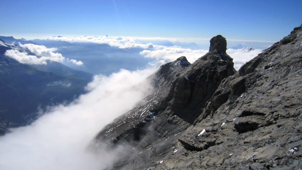 Nuage sur les pentes du Tenneverge