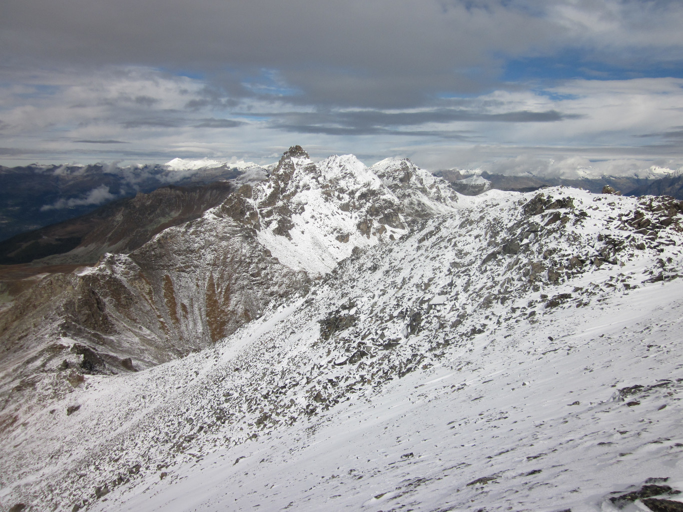 En direction du col de la Forcletta avec sa Pointe