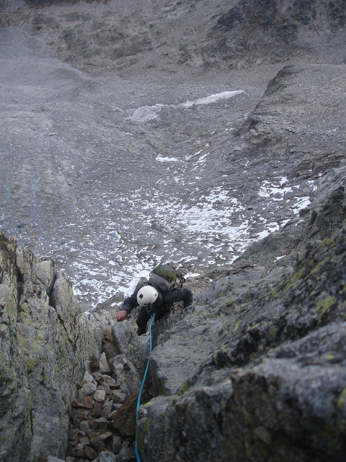 couloir menant a la dalle du second gendarme