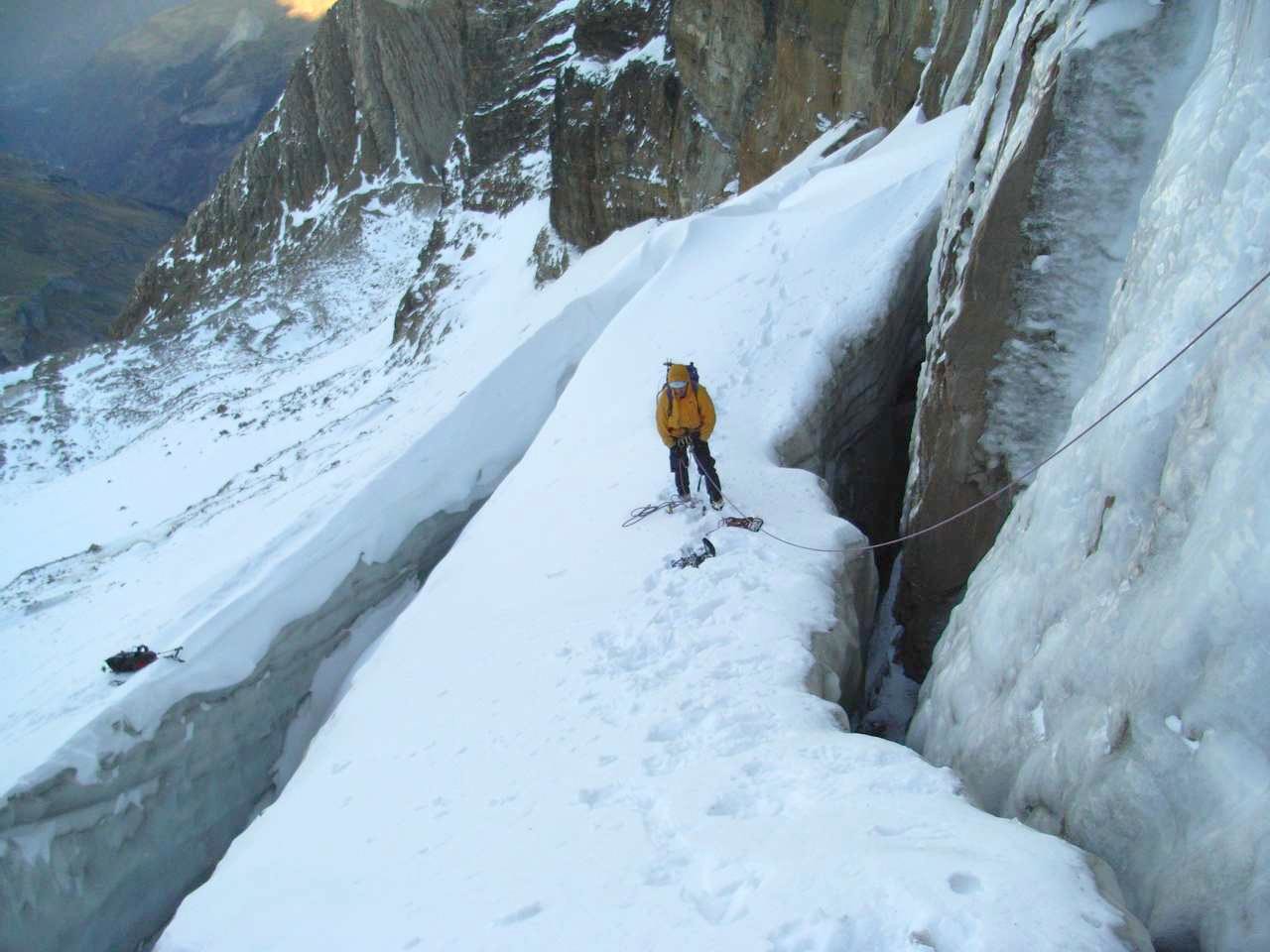 Ice se pèle un peu à l'assurage