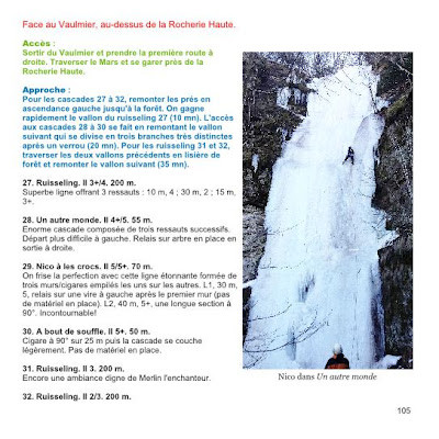 Escalade Glace et Mixte dans le massif du Cantal - Extrait