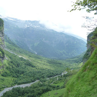Le début du Vallon sur les hauteurs du Pas de Borêt