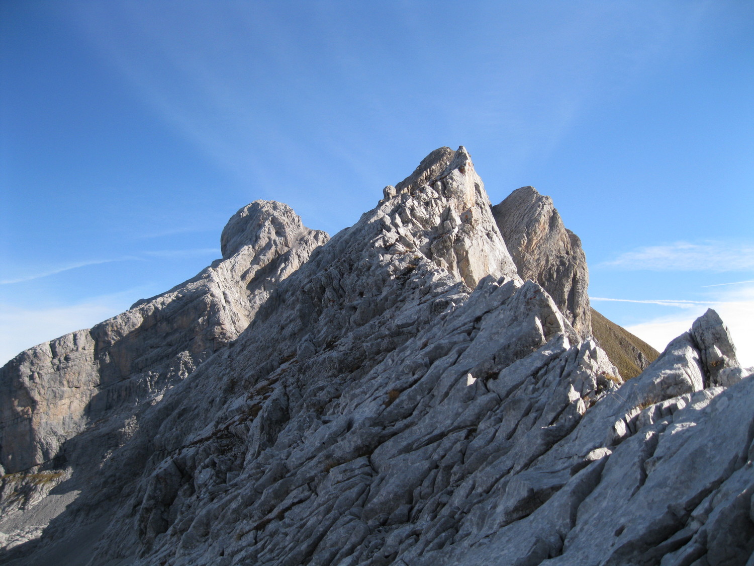 Au départ de l'arête