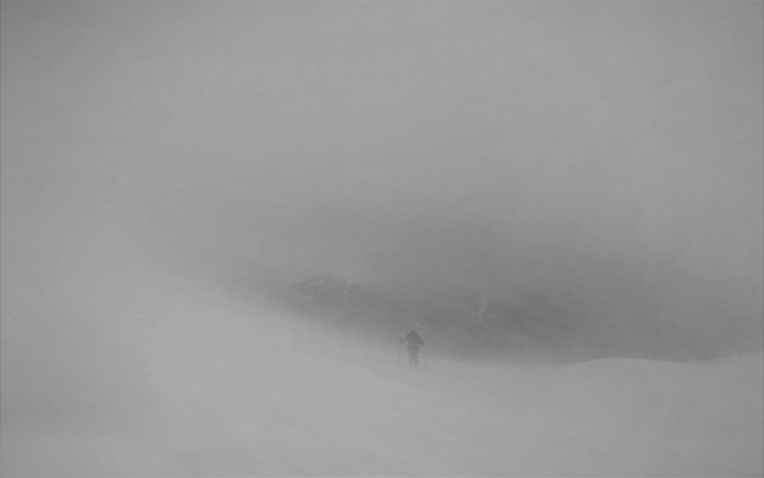 Grosses conditions au Pépoiri, Mercantour 2009.