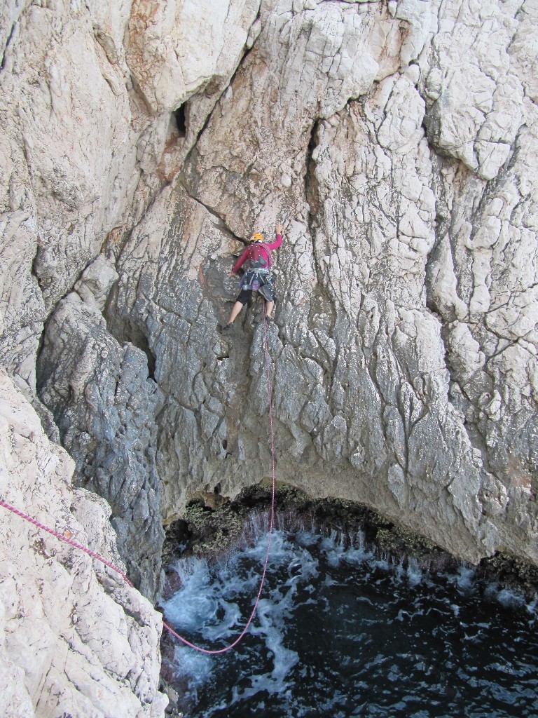 dans la traversée