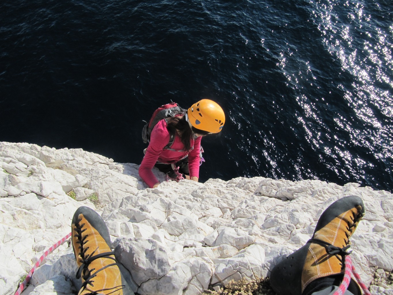 sur l'arête