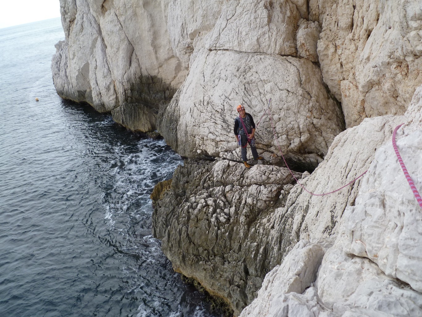 dans la traversée