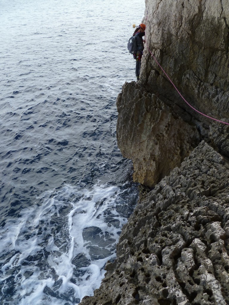 dans la traversée