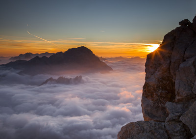 Le CRISTALLO depuis les Tofanes Le CRISTALLO depuis les Tofanes