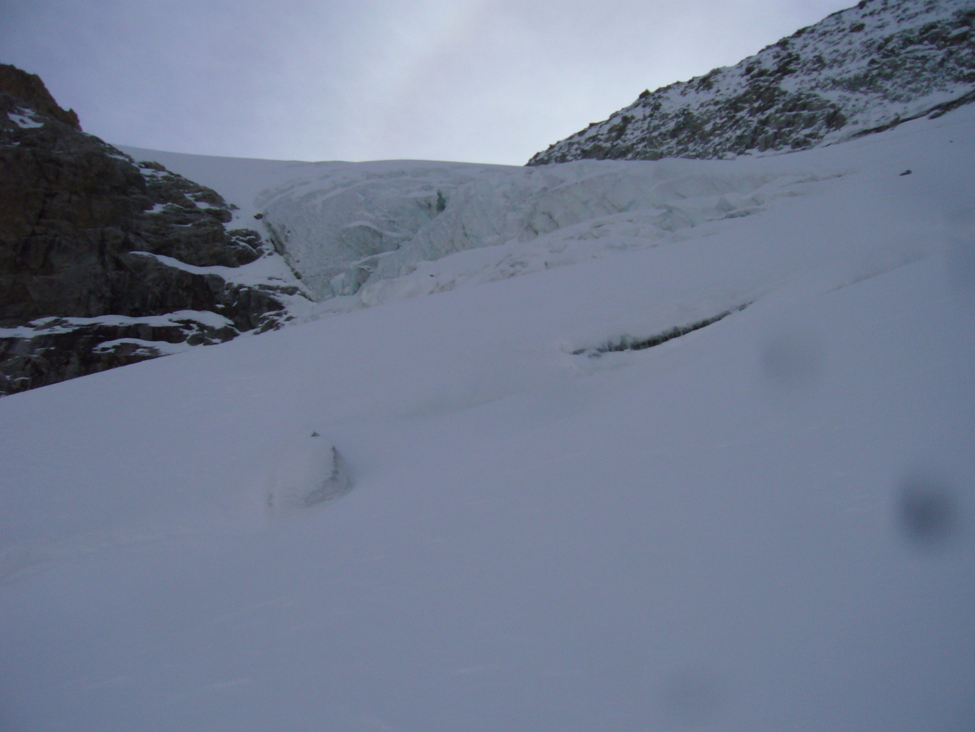 seracs sous le col du replat