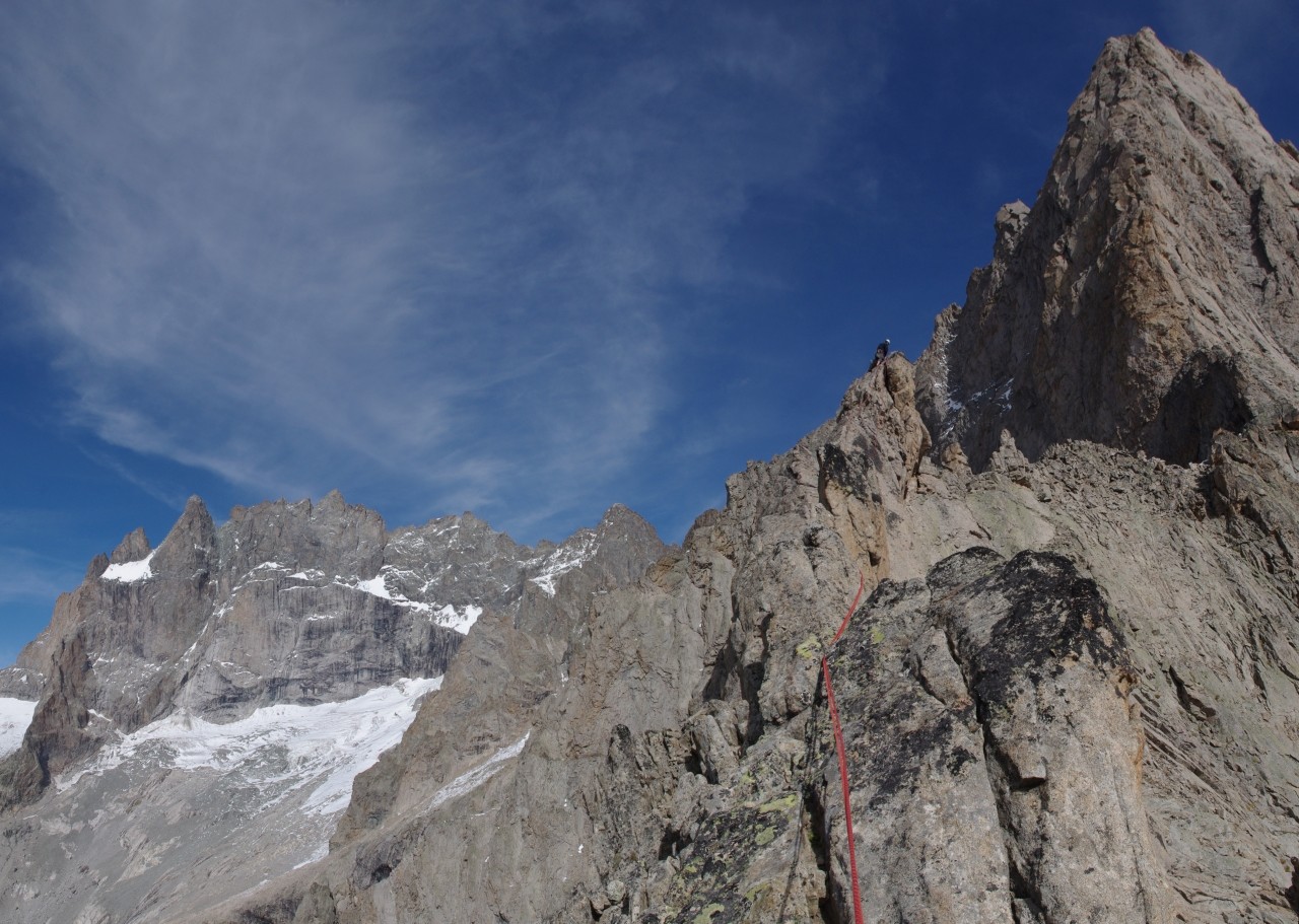 Passages faciles mais vertigineux entre les 2 ressauts