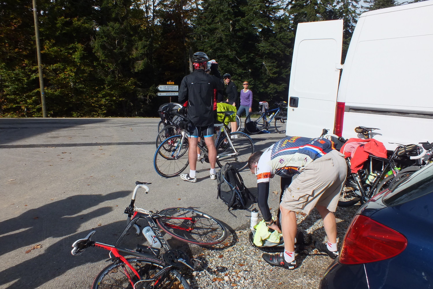 Arrivée au Col de porte