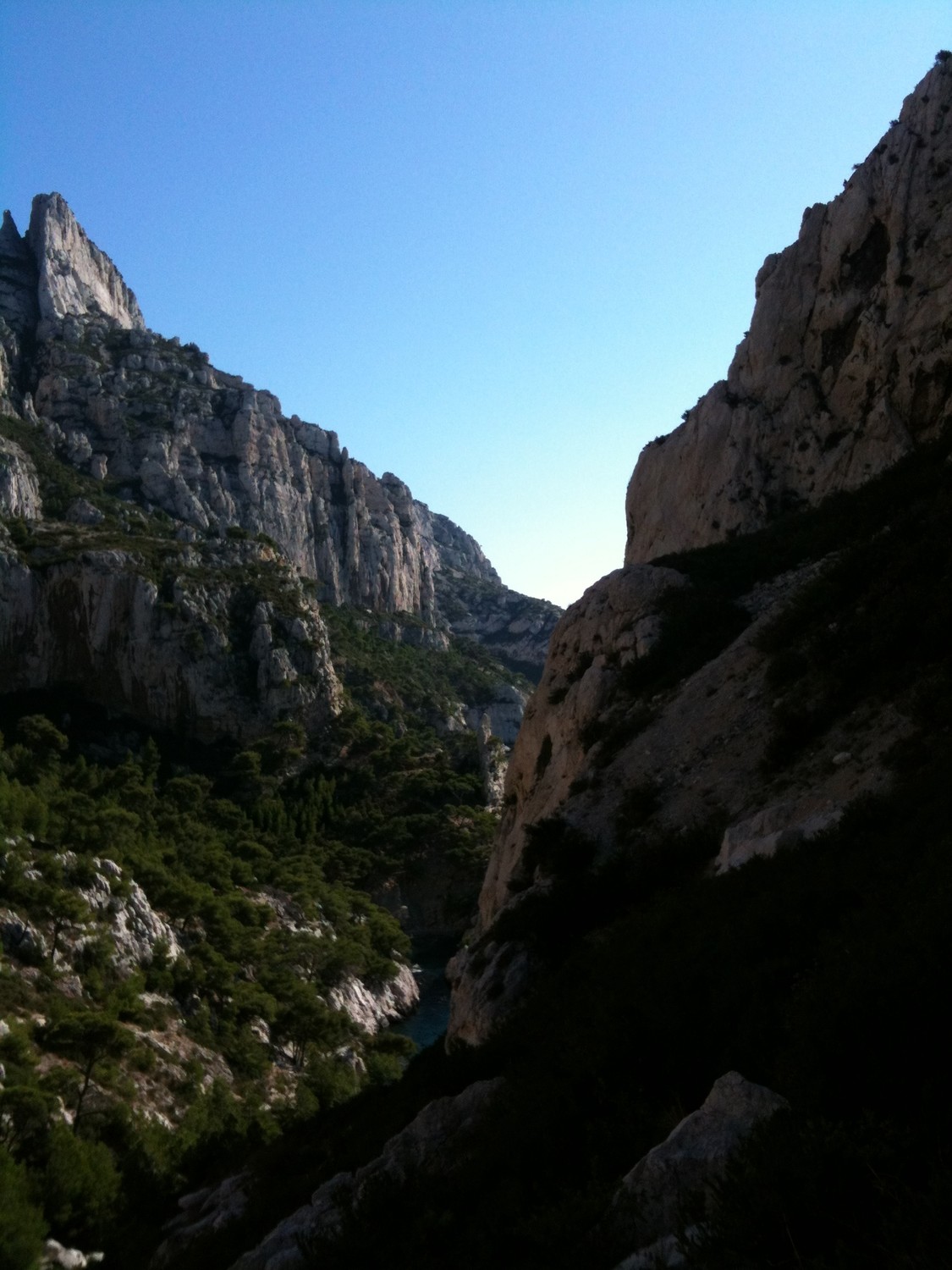le départ sous le soleil