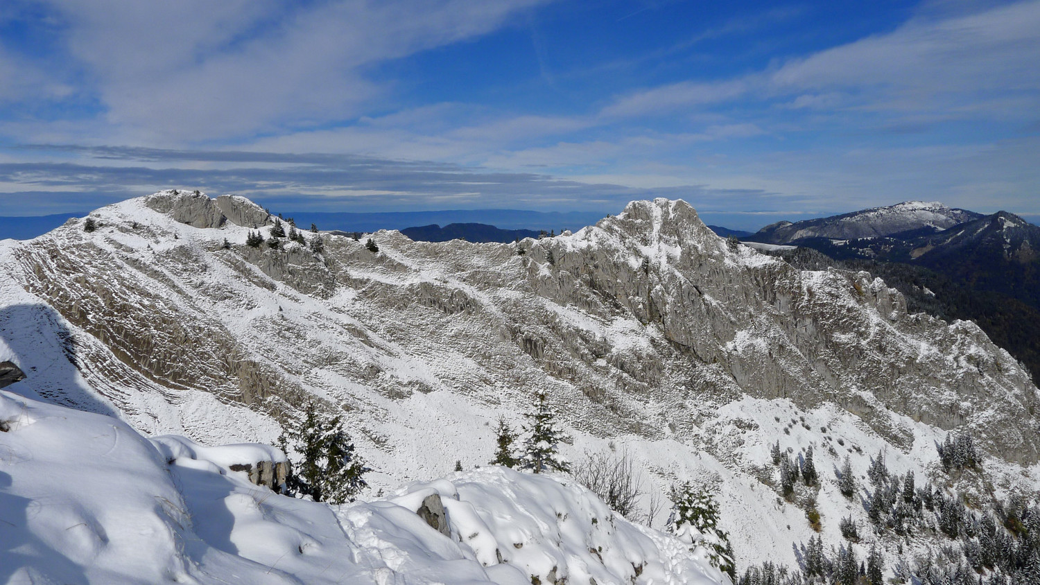 pointe de chavannais en descendant de la haute pointe