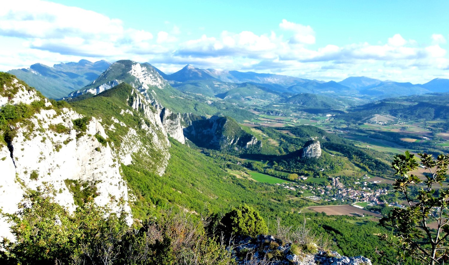 Vue sur Saou depuis la poupoune