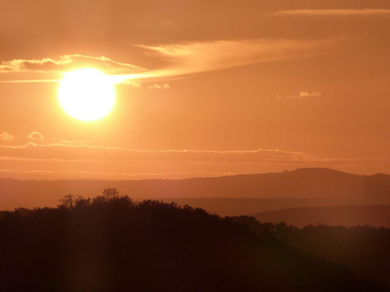Retour par le versant nord puis ouest - coucher de soleil