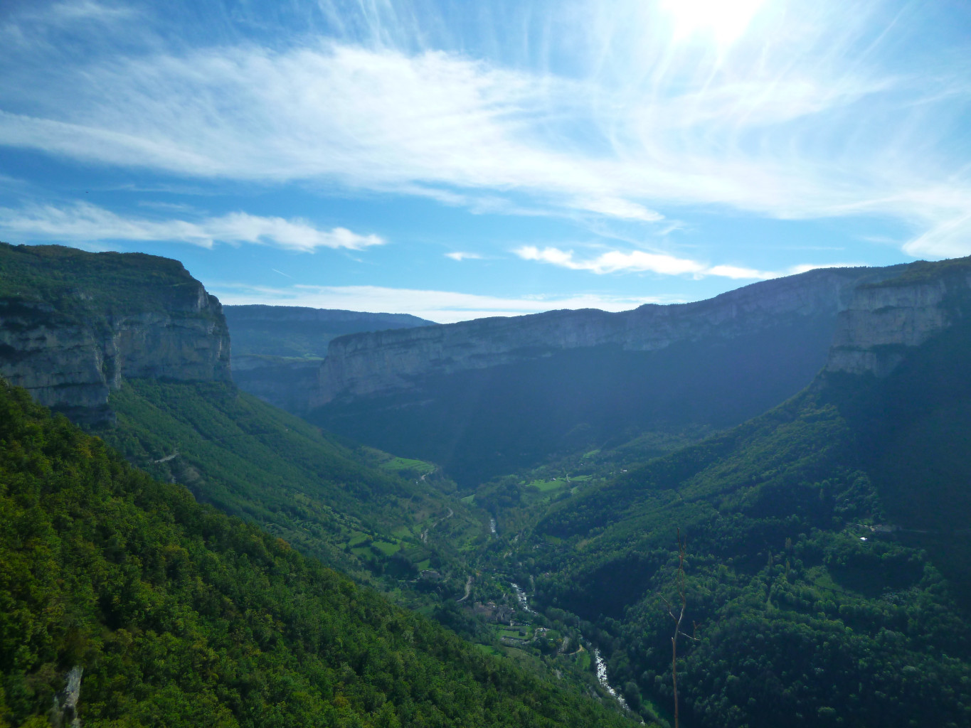 Vue sur Choranche et la Bourne