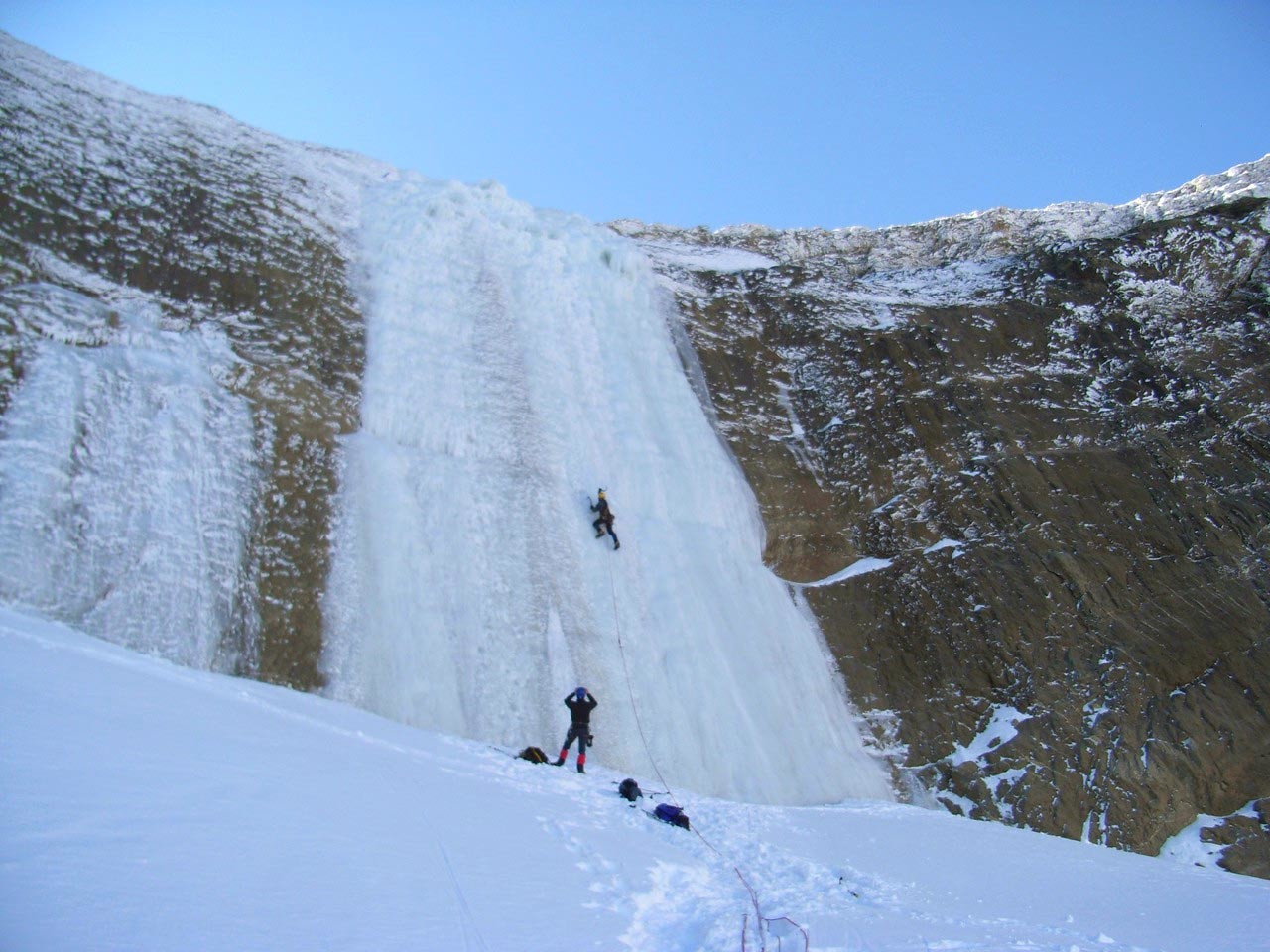 Photo d'ensemble du mur du premier niveau