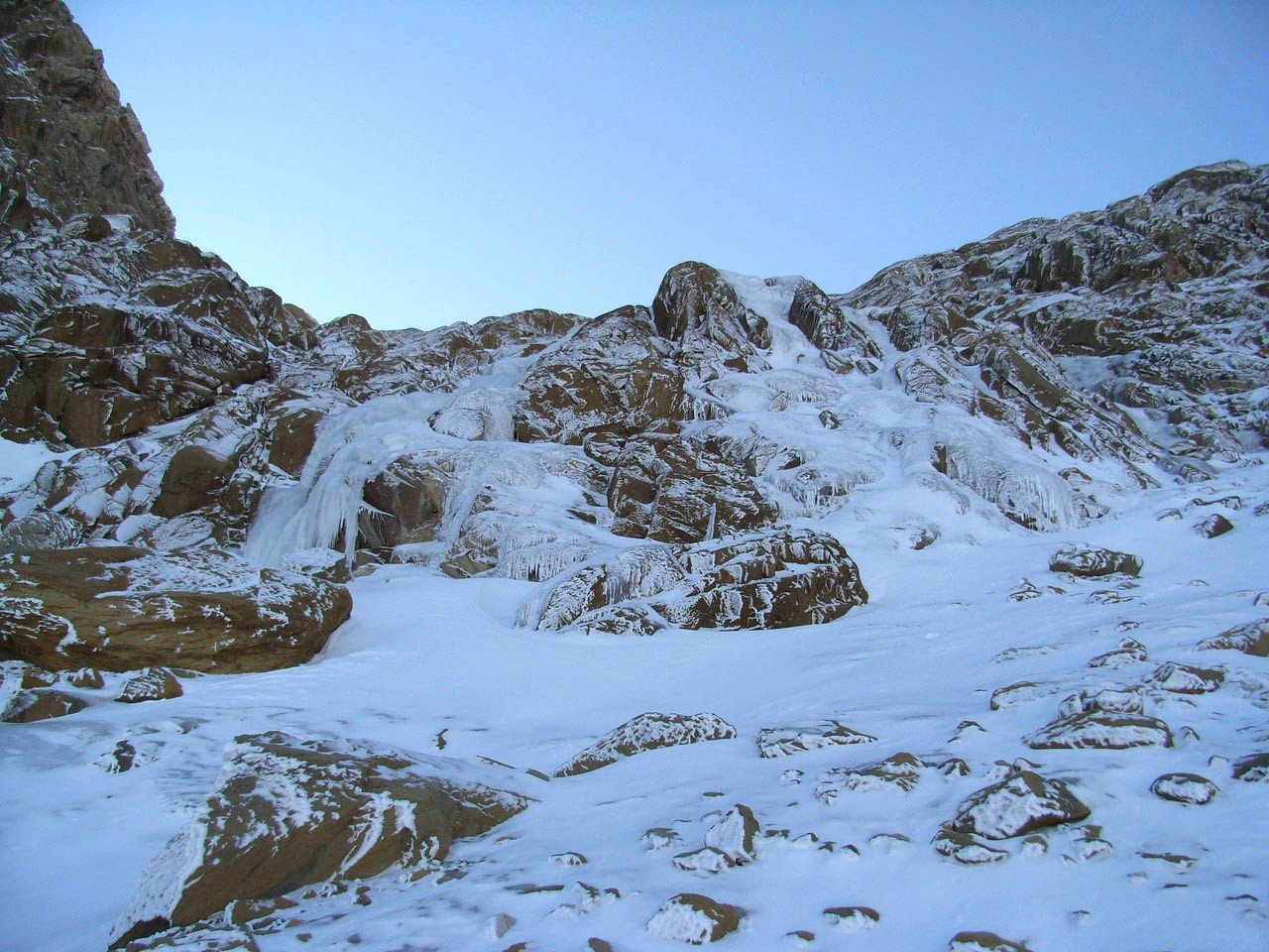 La section supérieure du ruisseling