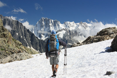 Droit vers les Grandes Jorasses Droit vers les Grandes Jorasses