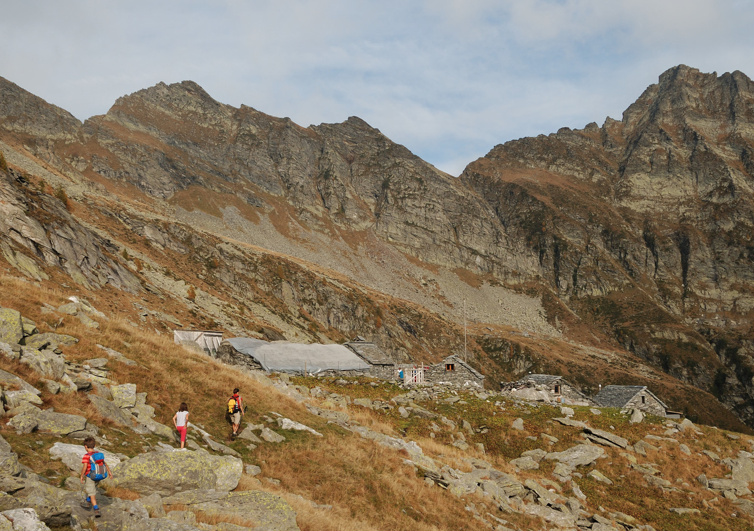 Arrivée à l'Alpe Fiorasca