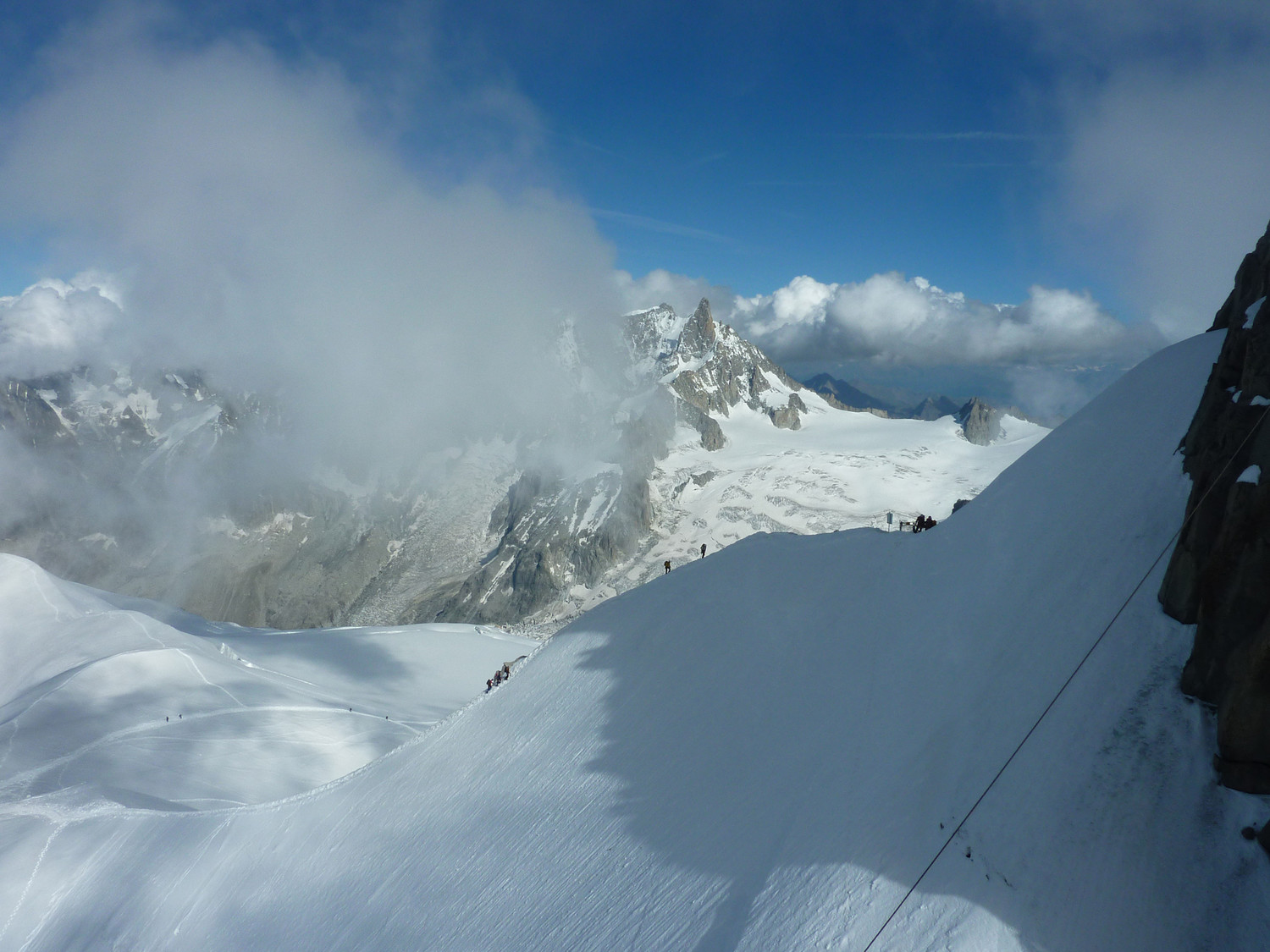 Montée à l'Aiguille du Midi