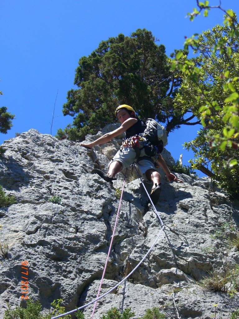 Dans le haut de la voie