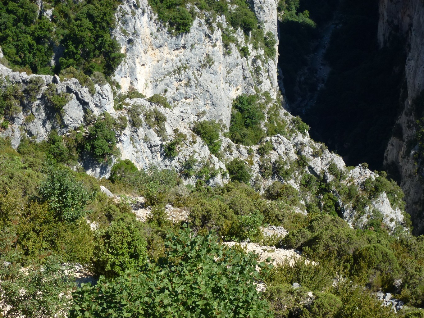 Le haut de l'arête