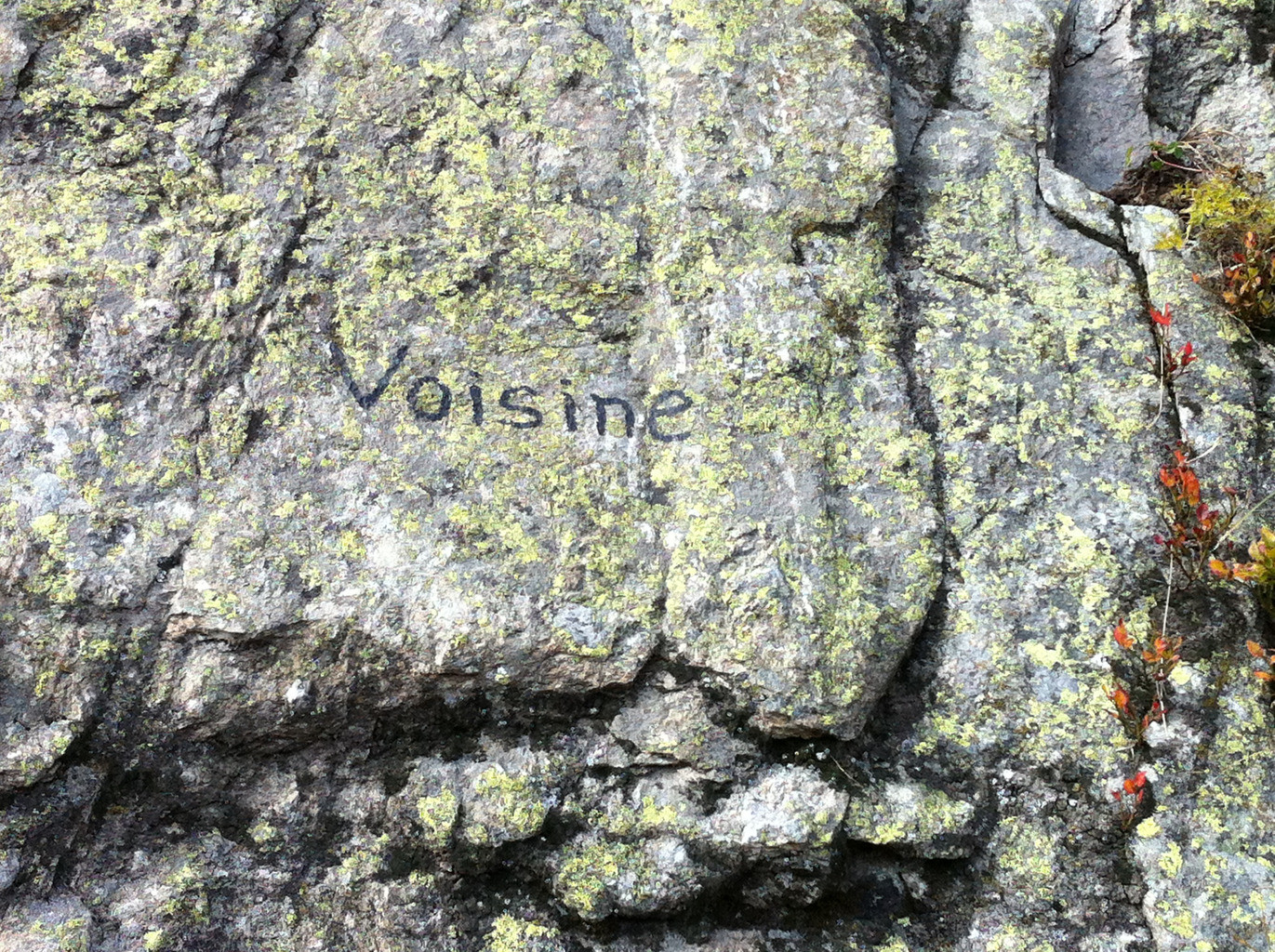 Voisine, un des nombreuses nouvelles voies des Cheserys