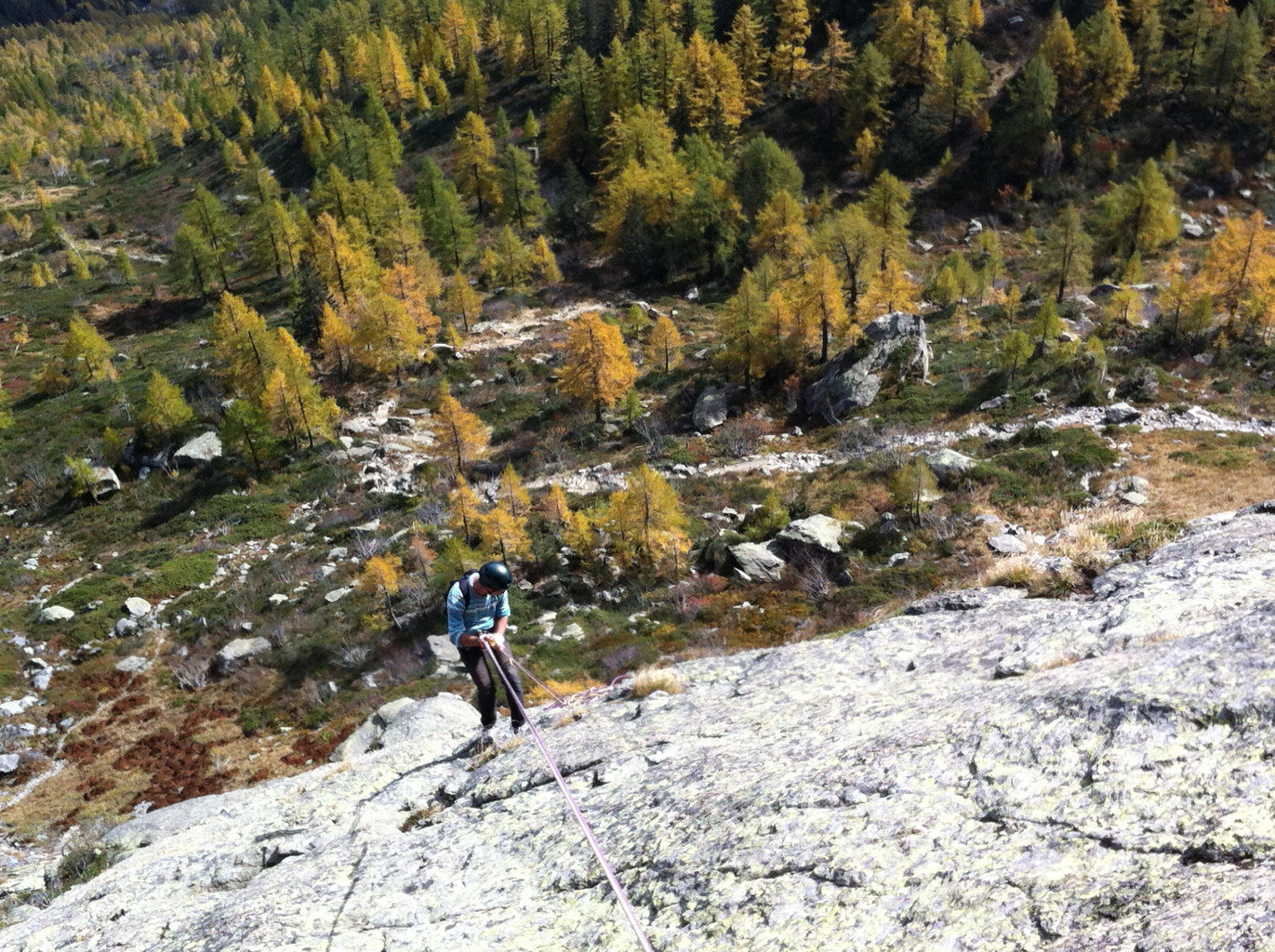 Descente en rappel