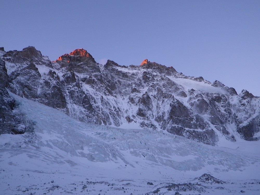 Les conditions actuelles sur la face N de l'Ailefroide