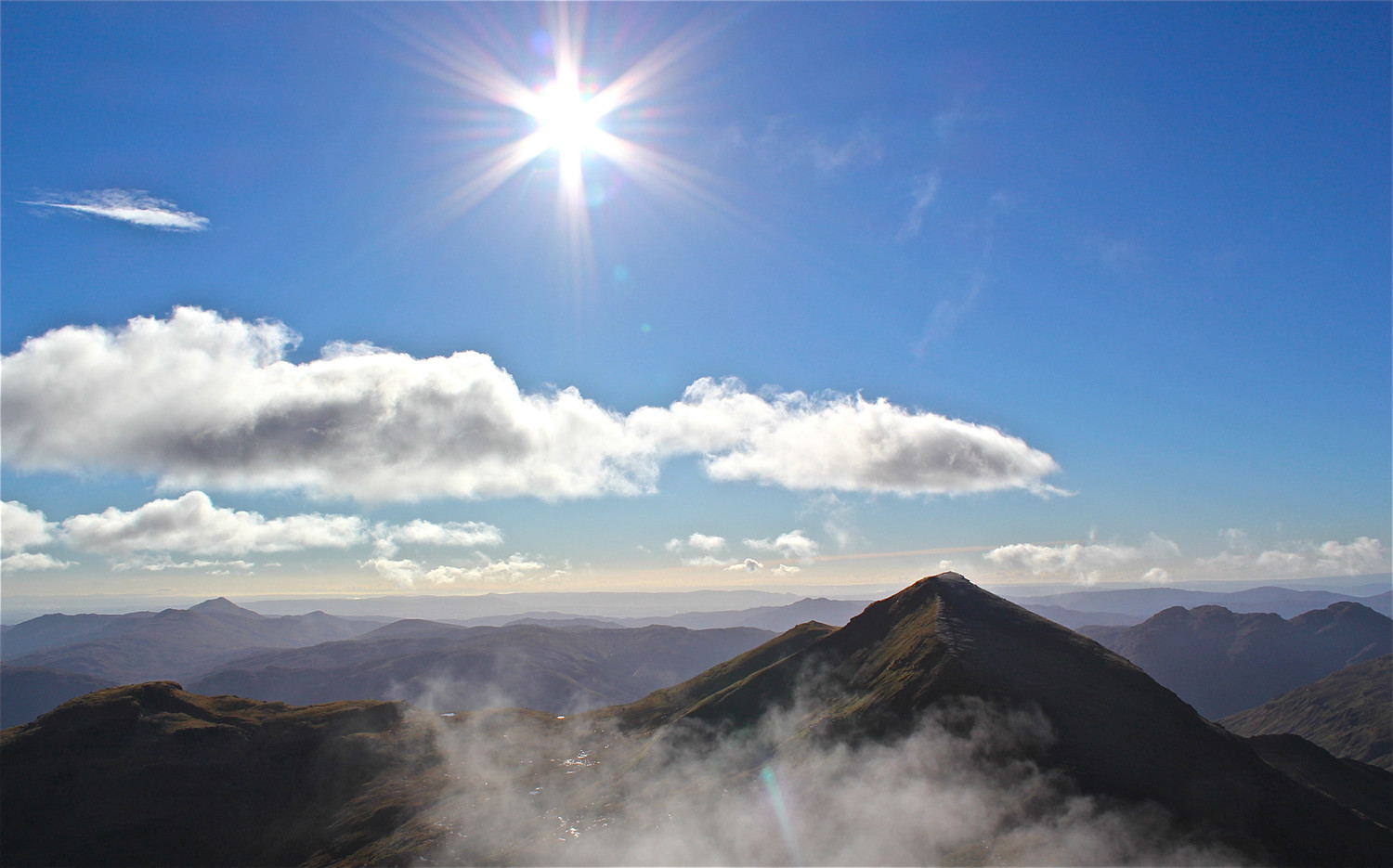 Vue Stob Binnein, plein sud.