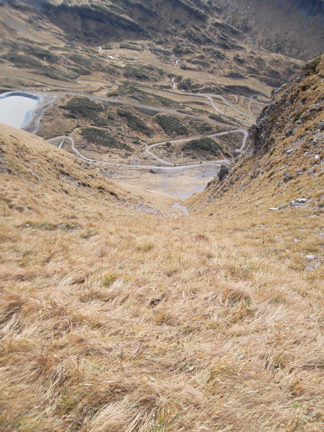 Le couloir S de descente de la Pte de Vorlaz