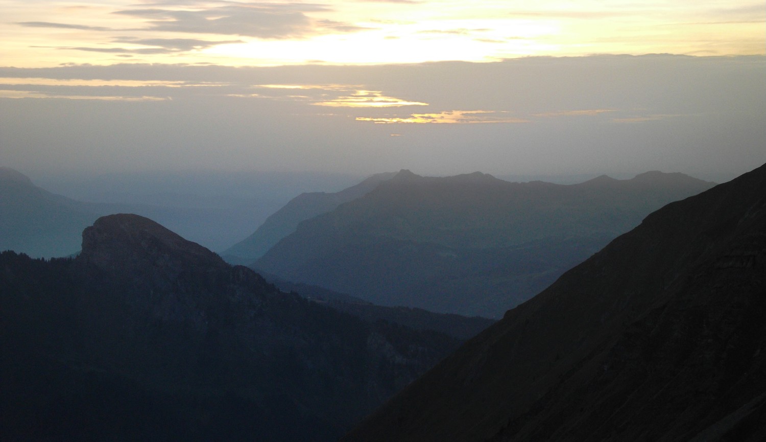Tombée de la nuit au col de Fornet