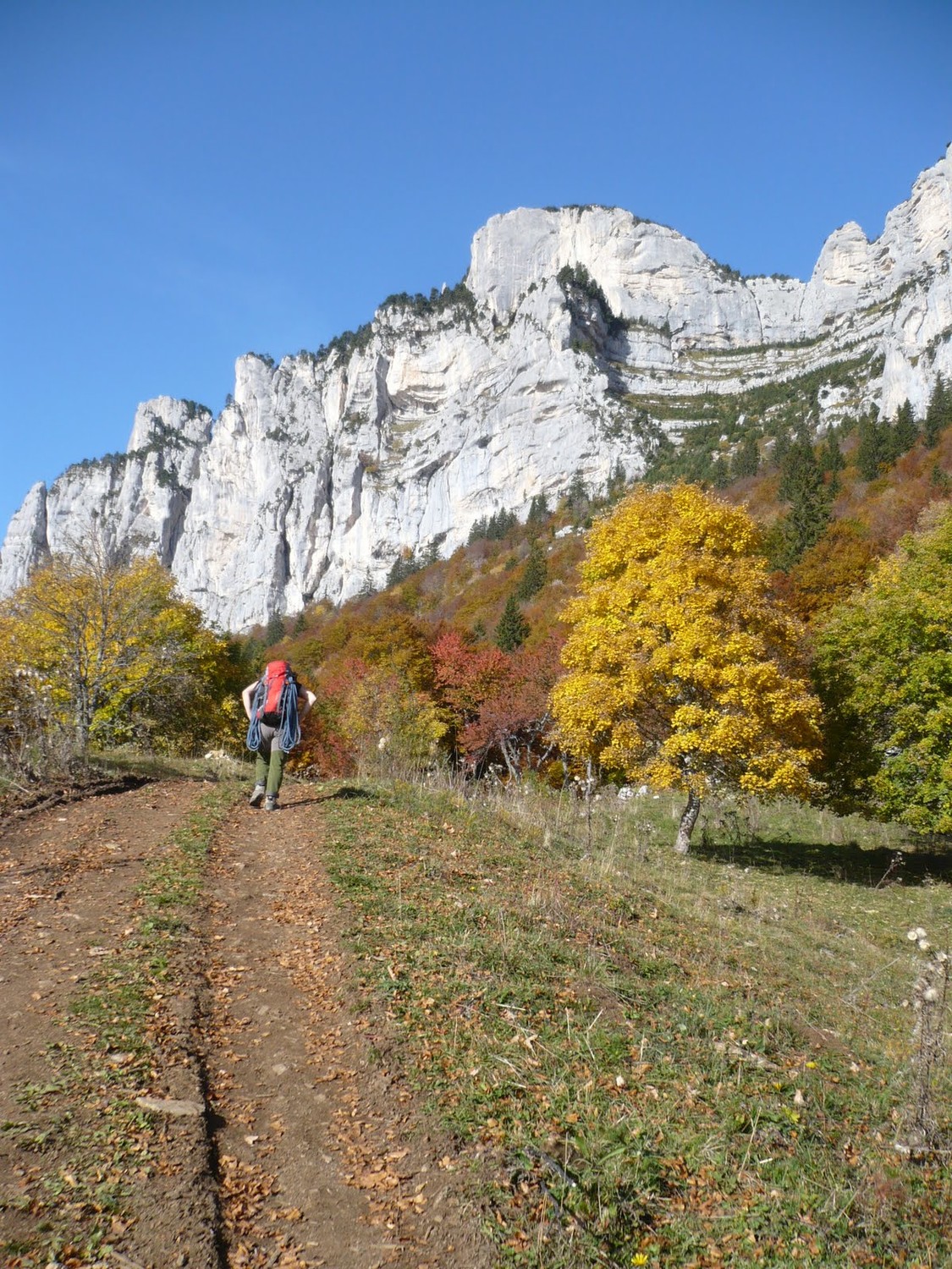 sur le chemin d'approche