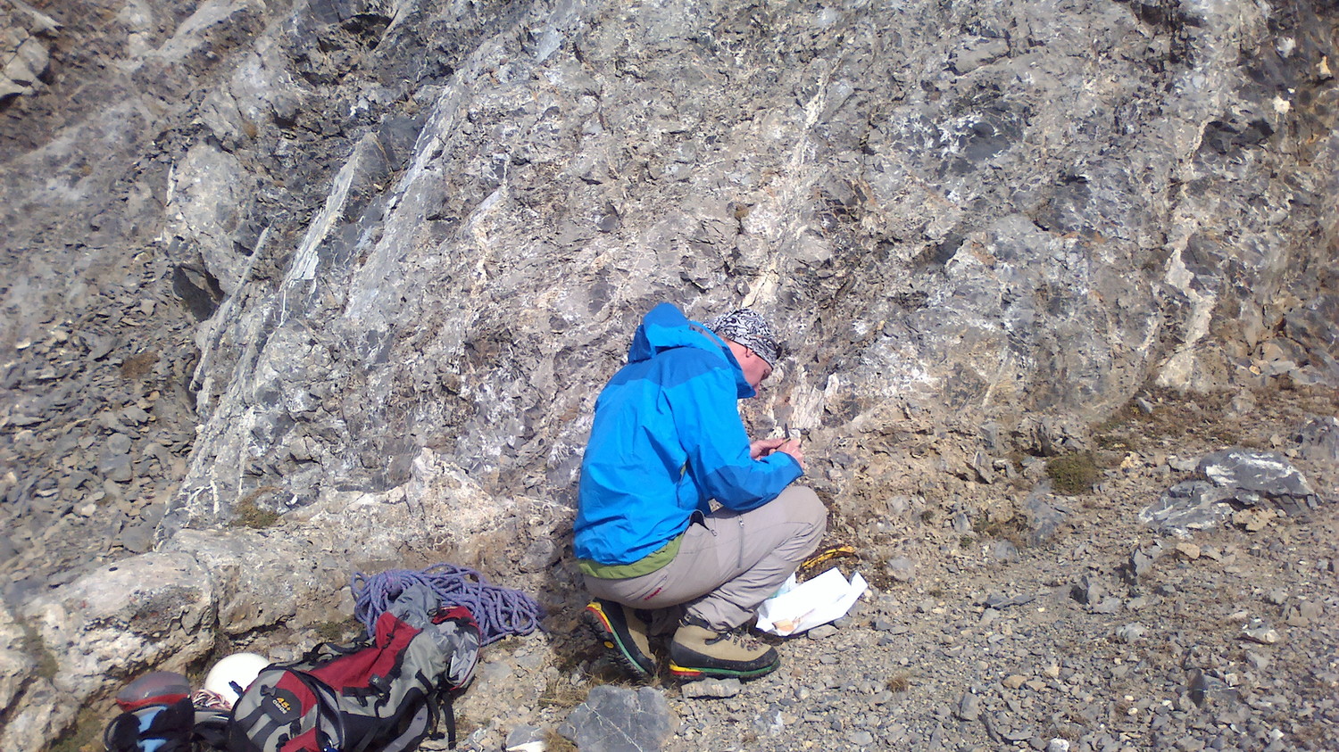 Une petite morse avant d'attaquer l'arête