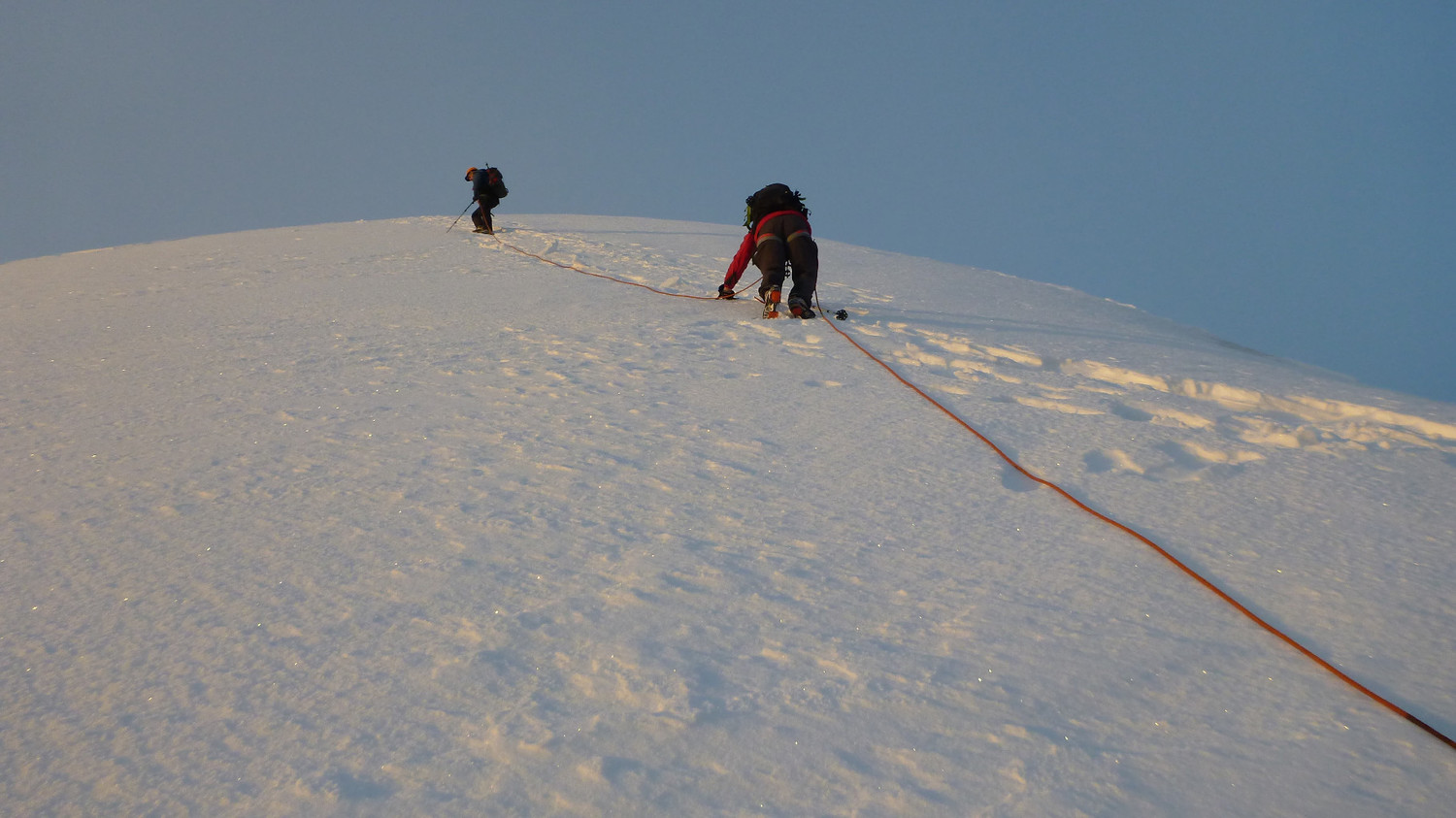 Montee a l'Aiguille Orientale