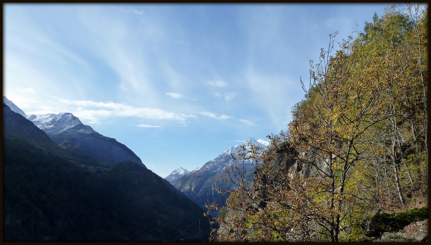 Schalb - Törben : Entre Kalpetran et Embd, la vallée s'ouvre....