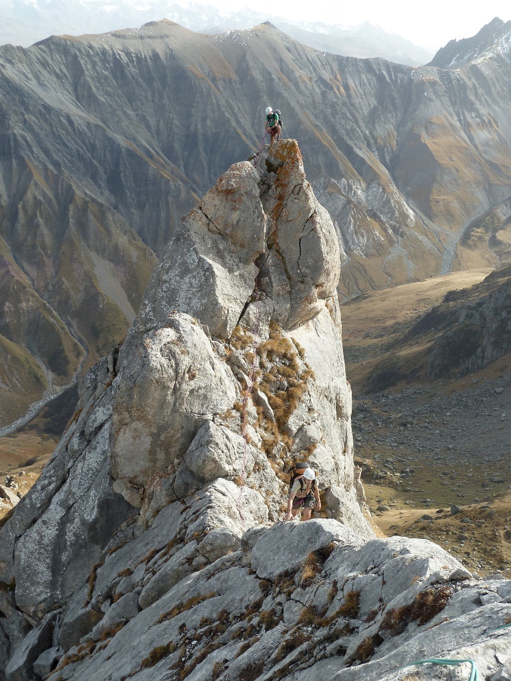 Sur l'arête